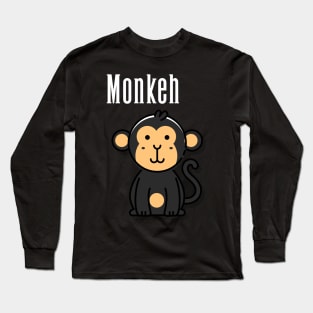 Sitting Monkeh - Time To Monkey Arround Long Sleeve T-Shirt